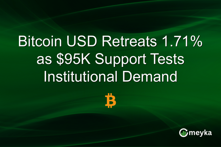 Bitcoin USD Retreats 1.71% as $95K Support Tests Institutional Demand