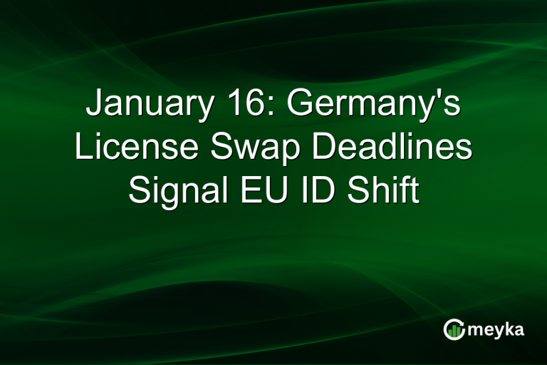 January 16: Germany's License Swap Deadlines Signal EU ID Shift