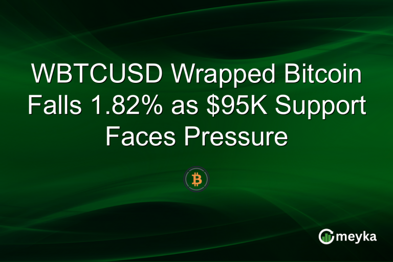 WBTCUSD Wrapped Bitcoin Falls 1.82% as $95K Support Faces Pressure