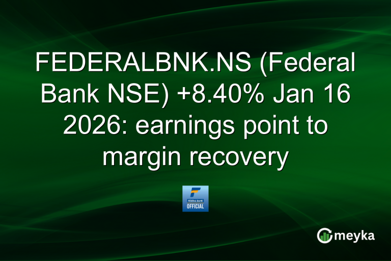 FEDERALBNK.NS (Federal Bank NSE) +8.40% Jan 16 2026: earnings point to margin recovery