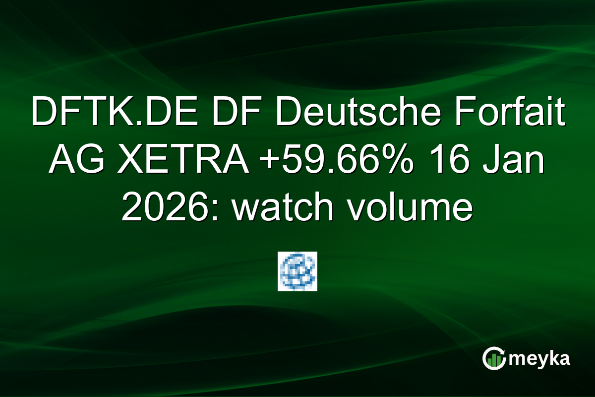 DFTK.DE DF Deutsche Forfait AG XETRA +59.66% 16 Jan 2026: watch volume