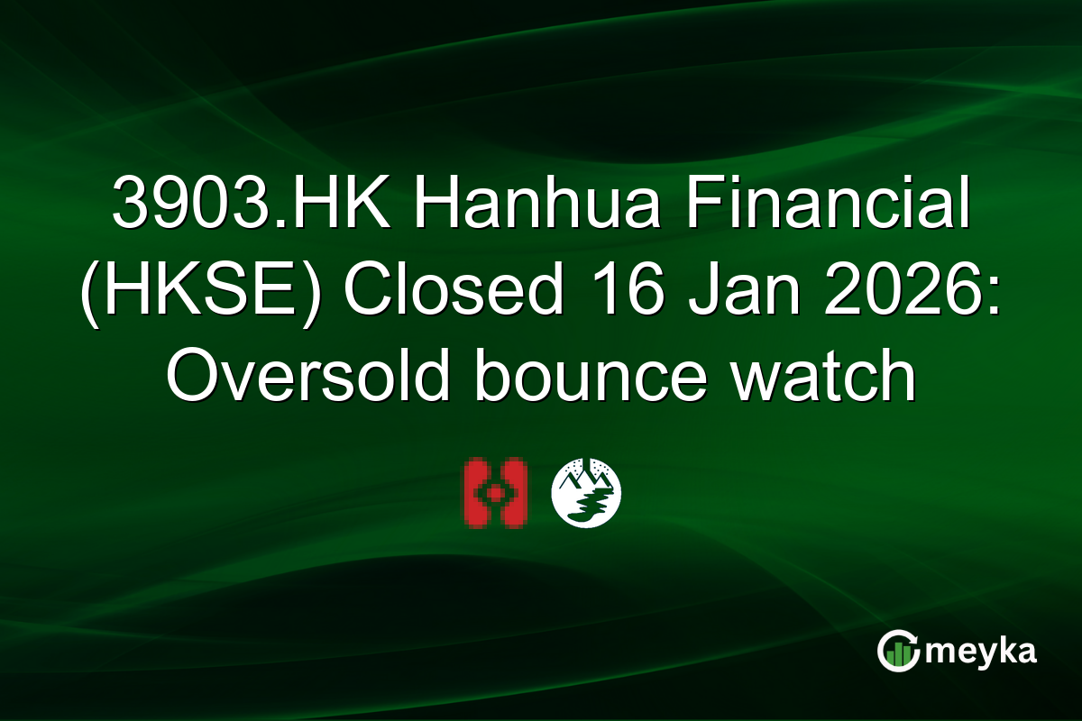 3903.HK Hanhua Financial (HKSE) Closed 16 Jan 2026: Oversold bounce watch