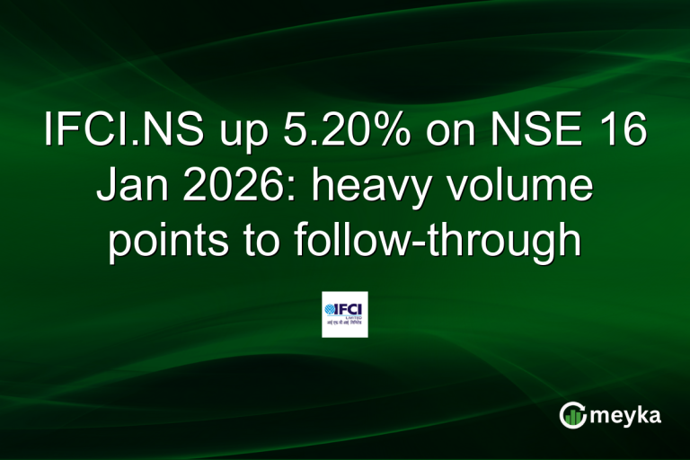IFCI.NS up 5.20% on NSE 16 Jan 2026: heavy volume points to follow-through