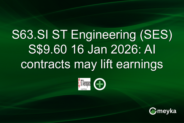 S63.SI ST Engineering (SES) S$9.60 16 Jan 2026: AI contracts may lift earnings