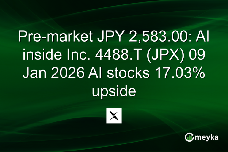 Pre-market JPY 2,583.00: AI inside Inc. 4488.T (JPX) 09 Jan 2026 AI stocks 17.03% upside