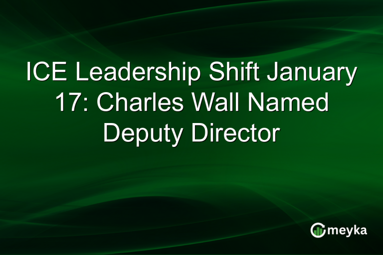 ICE Leadership Shift January 17: Charles Wall Named Deputy Director