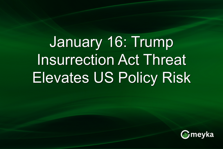 January 16: Trump Insurrection Act Threat Elevates US Policy Risk