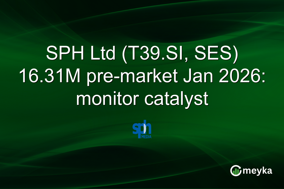 SPH Ltd (T39.SI, SES) 16.31M pre-market Jan 2026: monitor catalyst
