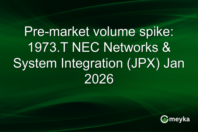Pre-market volume spike: 1973.T NEC Networks & System Integration (JPX) Jan 2026