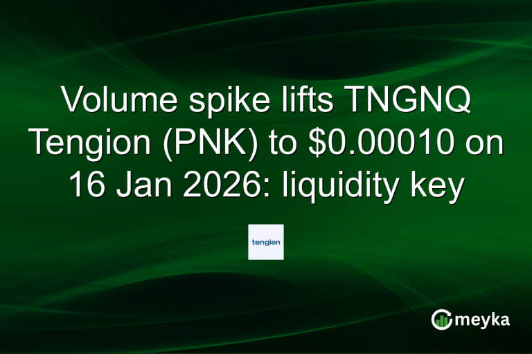 Volume spike lifts TNGNQ Tengion (PNK) to $0.00010 on 16 Jan 2026: liquidity key