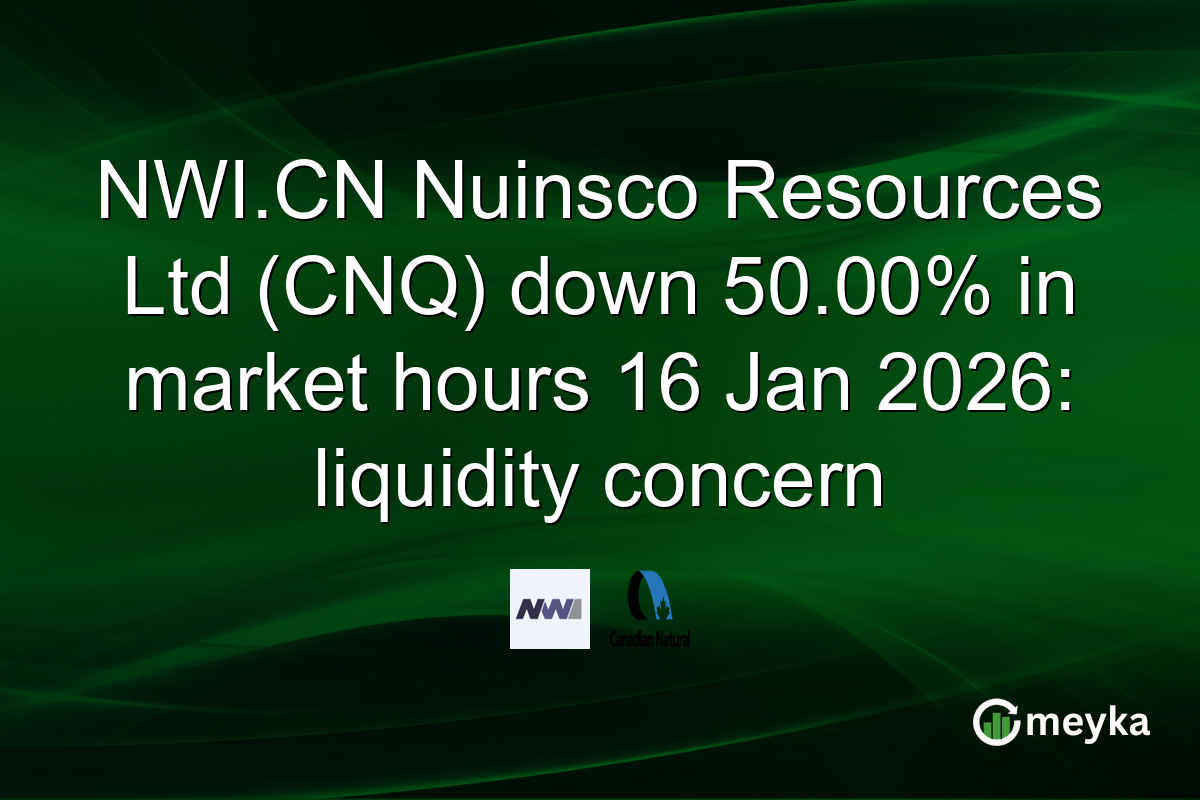 NWI.CN Nuinsco Resources Ltd (CNQ) down 50.00% in market hours 16 Jan 2026: liquidity concern