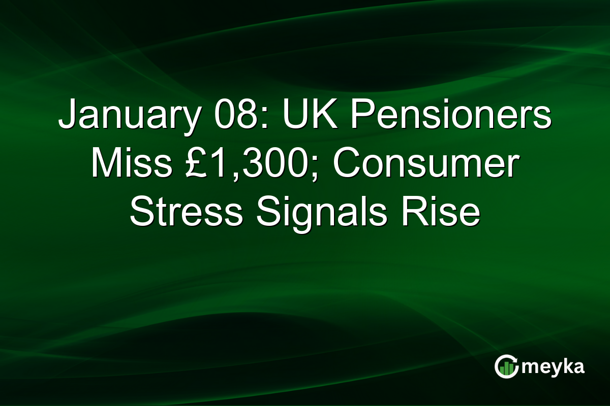 January 08: UK Pensioners Miss £1,300; Consumer Stress Signals Rise