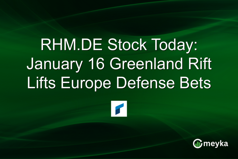 RHM.DE Stock Today: January 16 Greenland Rift Lifts Europe Defense Bets