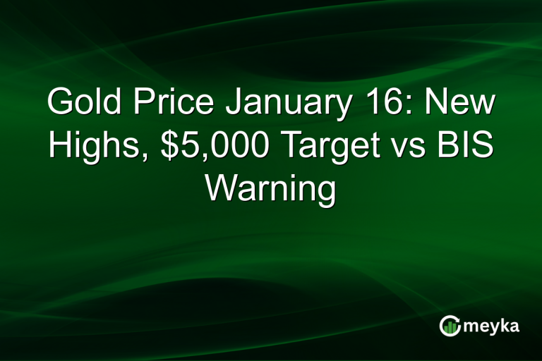 Gold Price January 16: New Highs, $5,000 Target vs BIS Warning