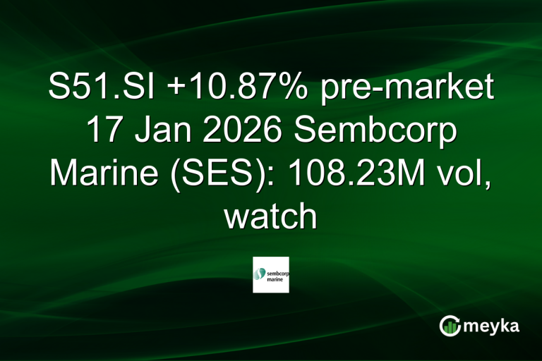 S51.SI +10.87% pre-market 17 Jan 2026 Sembcorp Marine (SES): 108.23M vol, watch