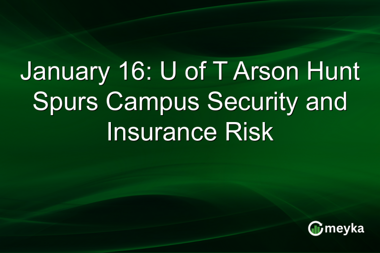 January 16: U of T Arson Hunt Spurs Campus Security and Insurance Risk