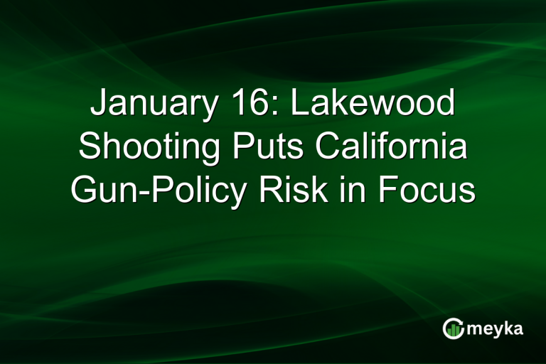 January 16: Lakewood Shooting Puts California Gun-Policy Risk in Focus