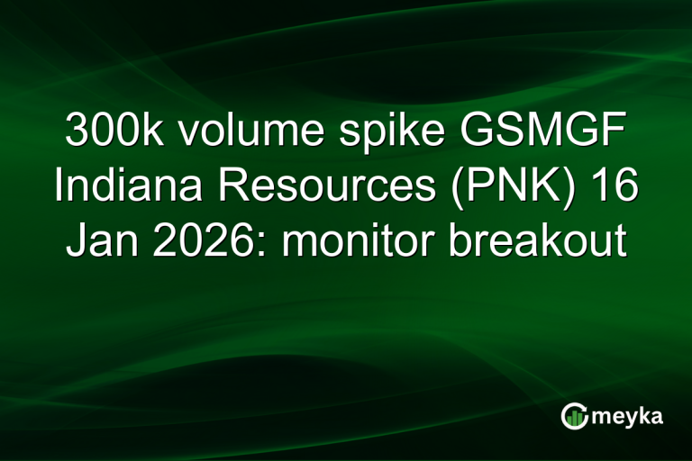 300k volume spike GSMGF Indiana Resources (PNK) 16 Jan 2026: monitor breakout