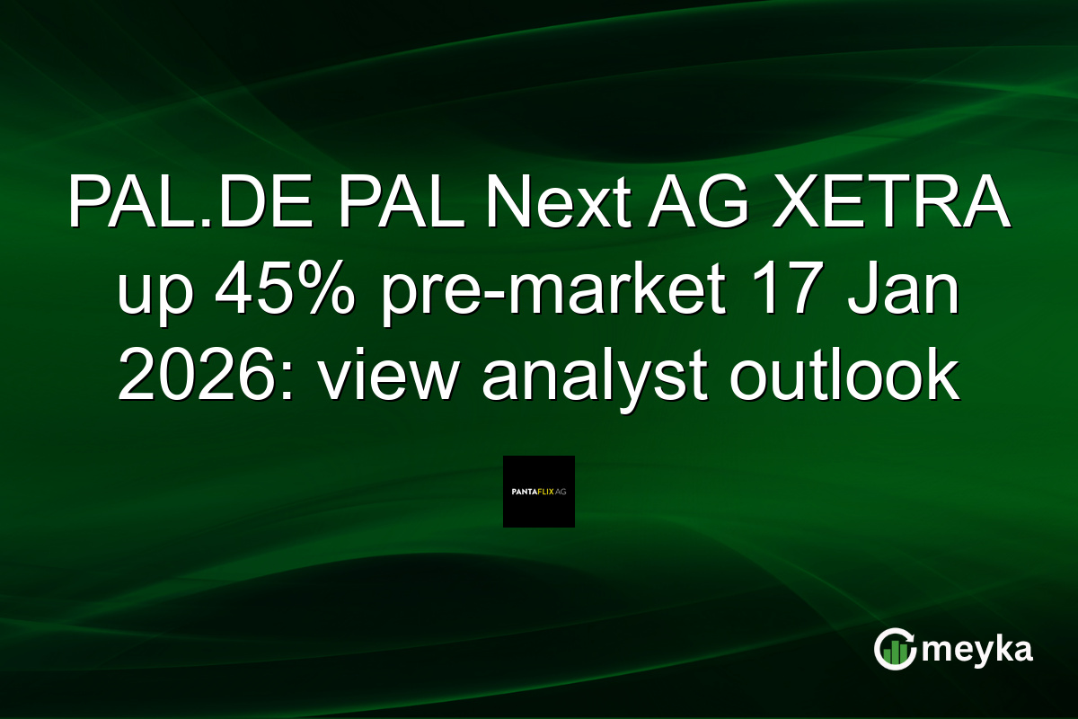 PAL.DE PAL Next AG XETRA up 45% pre-market 17 Jan 2026: view analyst outlook