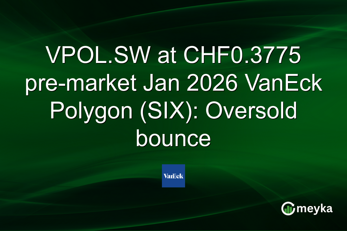 VPOL.SW at CHF0.3775 pre-market Jan 2026 VanEck Polygon (SIX): Oversold bounce
