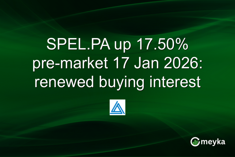 SPEL.PA up 17.50% pre-market 17 Jan 2026: renewed buying interest