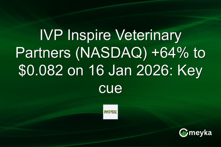 IVP Inspire Veterinary Partners (NASDAQ) +64% to $0.082 on 16 Jan 2026: Key cue