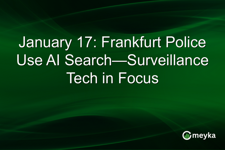 January 17: Frankfurt Police Use AI Search—Surveillance Tech in Focus