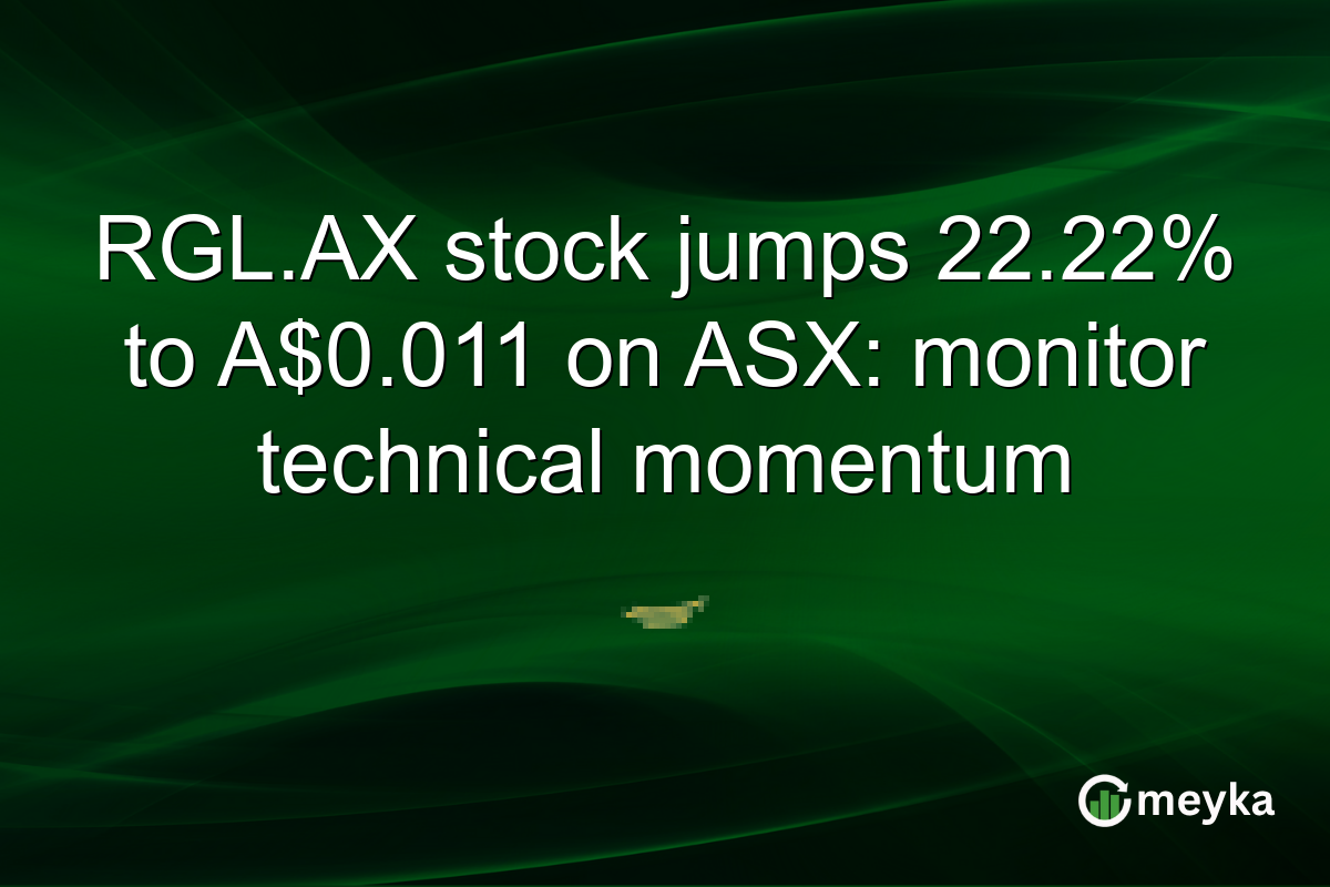 RGL.AX stock jumps 22.22% to A$0.011 on ASX: monitor technical momentum