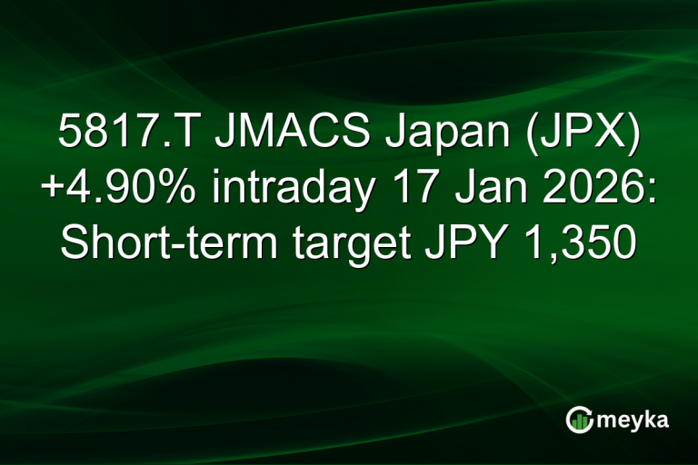 5817.T JMACS Japan (JPX) +4.90% intraday 17 Jan 2026: Short-term target JPY 1,350