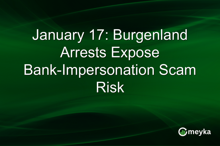 January 17: Burgenland Arrests Expose Bank-Impersonation Scam Risk