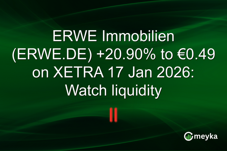 ERWE Immobilien (ERWE.DE) +20.90% to €0.49 on XETRA 17 Jan 2026: Watch liquidity