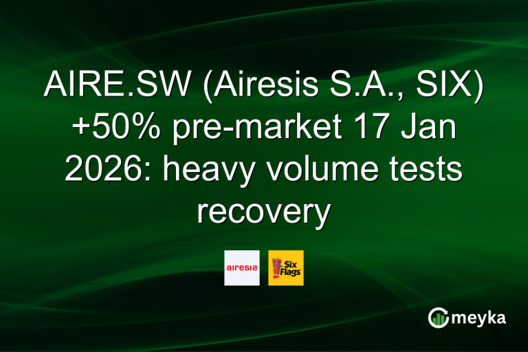 AIRE.SW (Airesis S.A., SIX) +50% pre-market 17 Jan 2026: heavy volume tests recovery