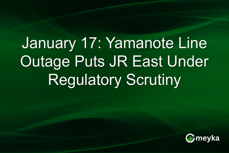 January 17: Yamanote Line Outage Puts JR East Under Regulatory Scrutiny