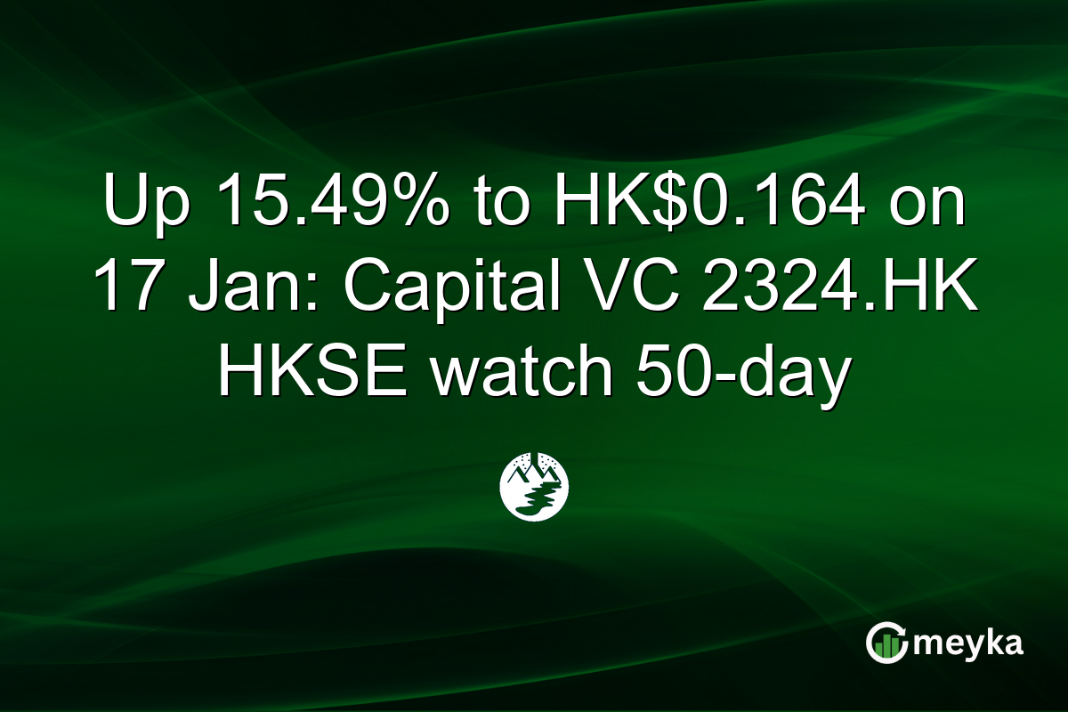 Up 15.49% to HK$0.164 on 17 Jan: Capital VC 2324.HK HKSE watch 50-day