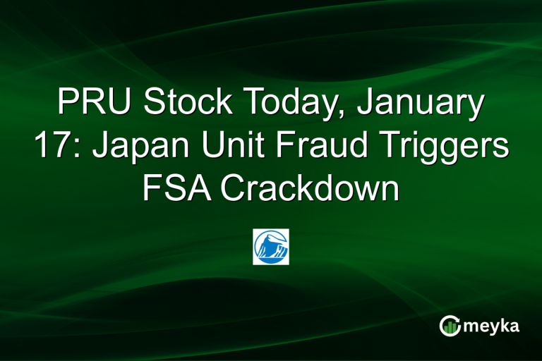 PRU Stock Today, January 17: Japan Unit Fraud Triggers FSA Crackdown