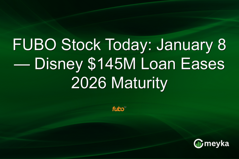 FUBO Stock Today: January 8 — Disney $145M Loan Eases 2026 Maturity