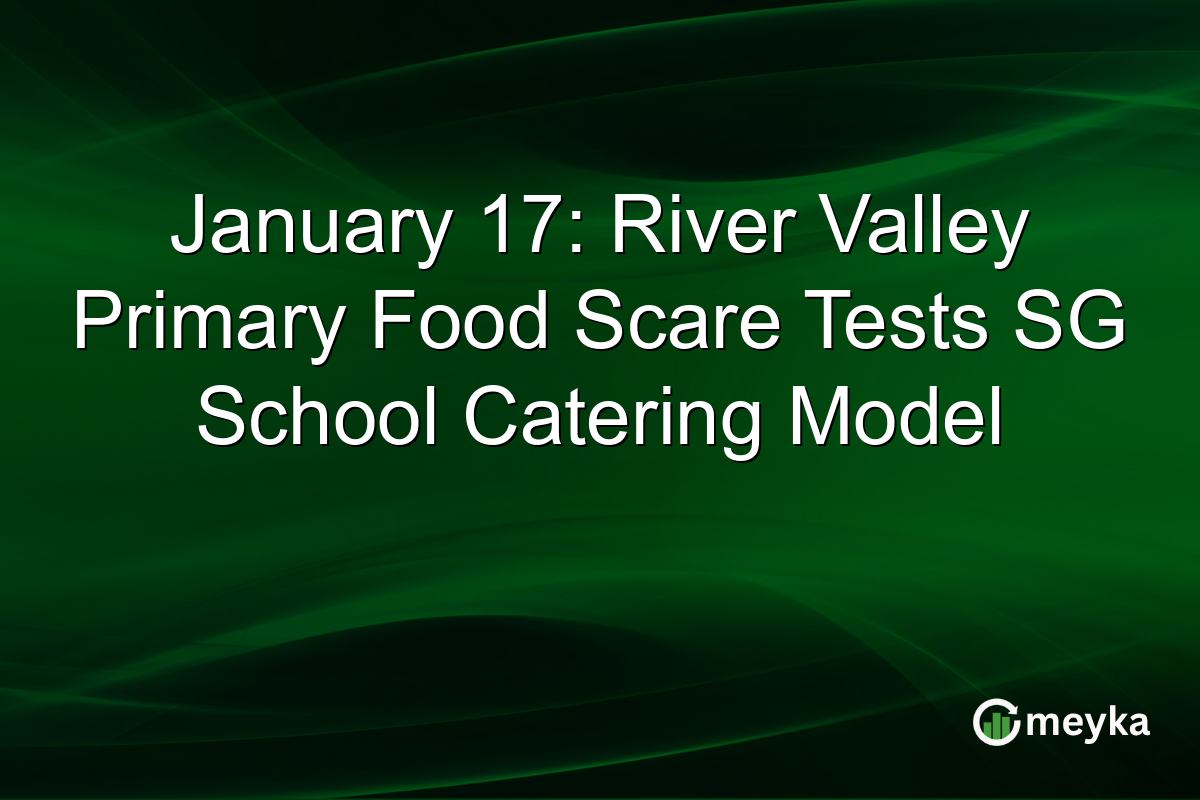 January 17: River Valley Primary Food Scare Tests SG School Catering Model