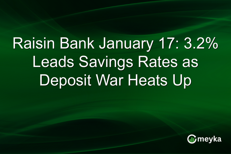 Raisin Bank January 17: 3.2% Leads Savings Rates as Deposit War Heats Up