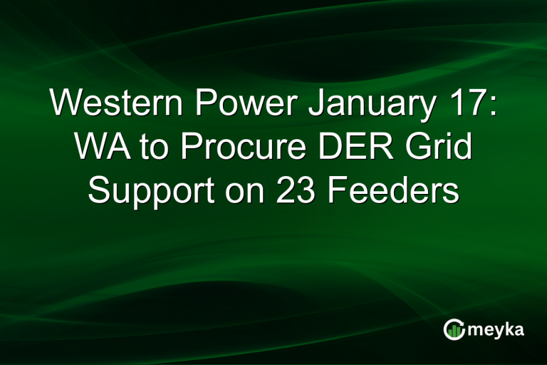 Western Power January 17: WA to Procure DER Grid Support on 23 Feeders