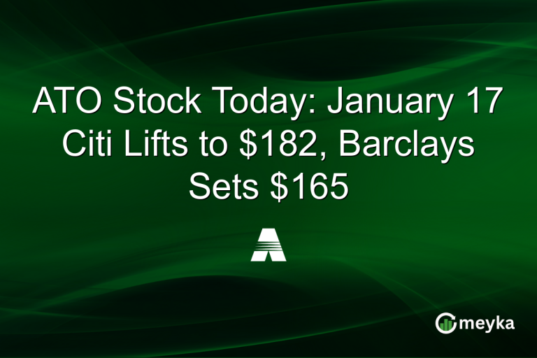 ATO Stock Today: January 17 Citi Lifts to $182, Barclays Sets $165