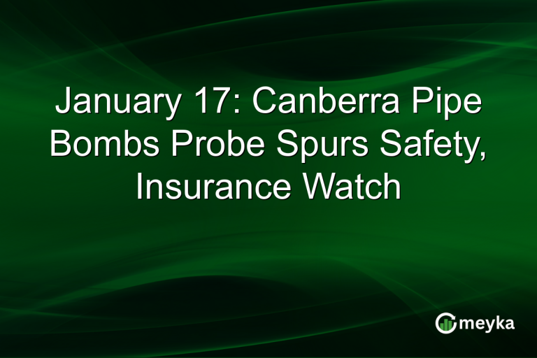 January 17: Canberra Pipe Bombs Probe Spurs Safety, Insurance Watch