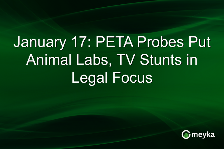 January 17: PETA Probes Put Animal Labs, TV Stunts in Legal Focus