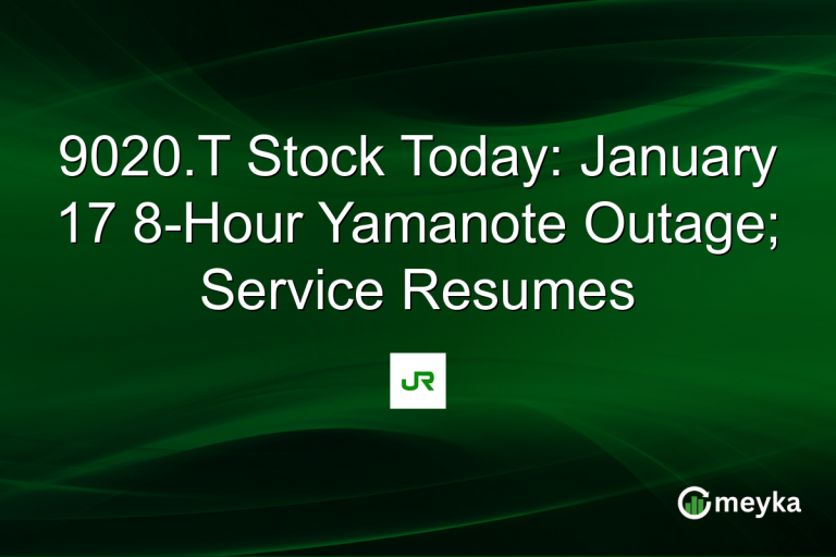 9020.T Stock Today: January 17 8-Hour Yamanote Outage; Service Resumes