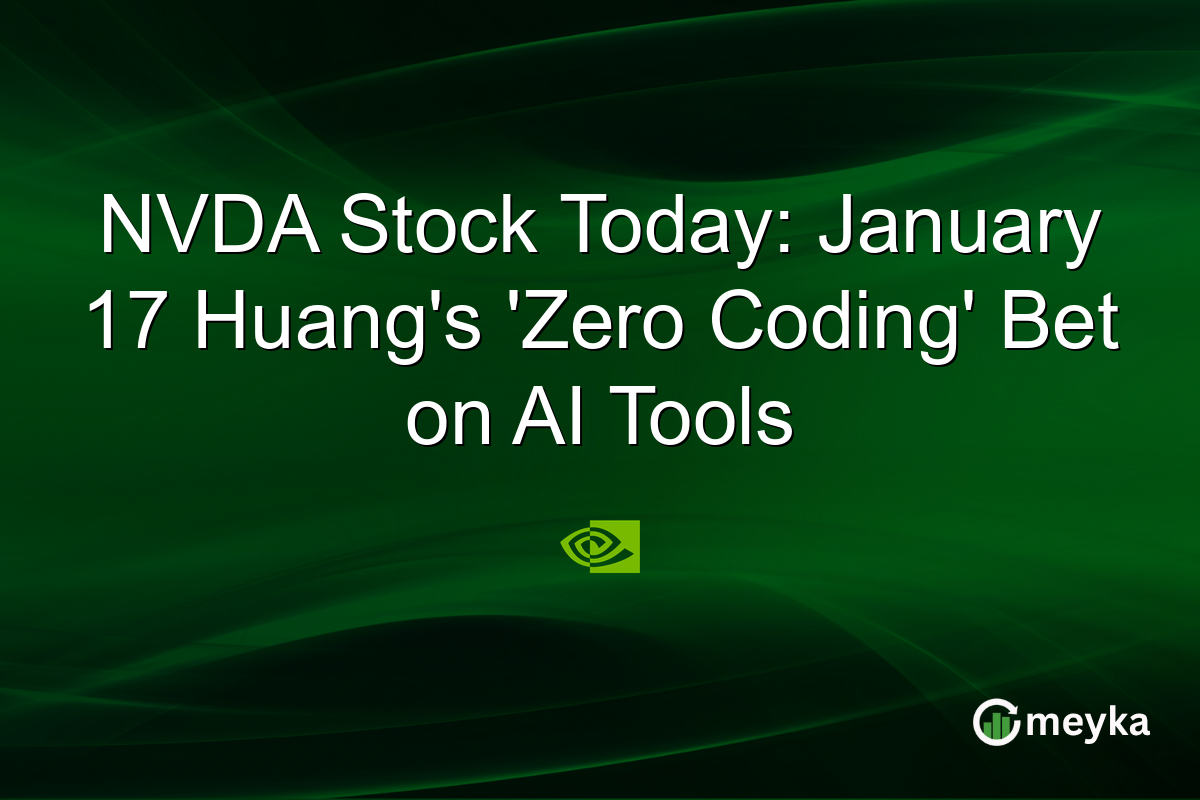 NVDA Stock Today: January 17 Huang's 'Zero Coding' Bet on AI Tools