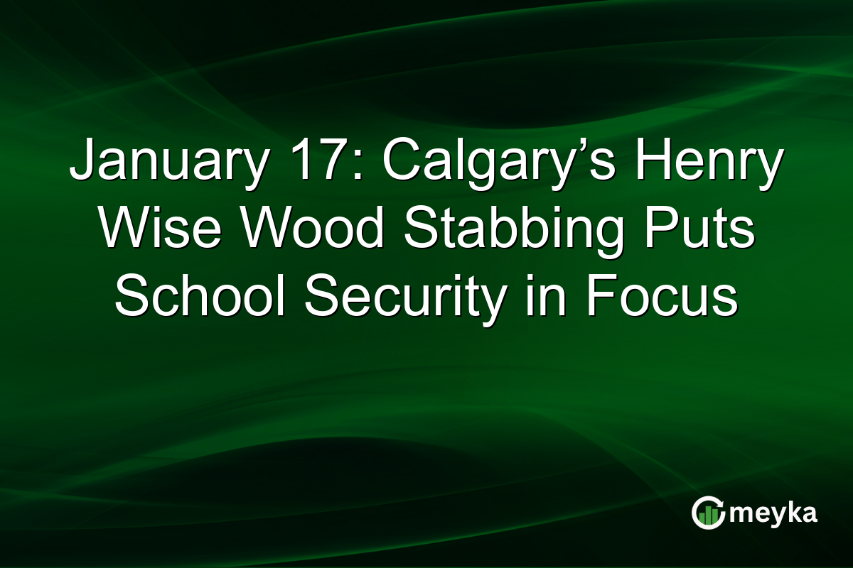 January 17: Calgary’s Henry Wise Wood Stabbing Puts School Security in Focus