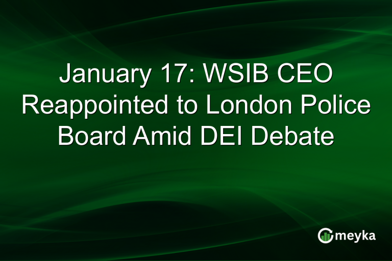 January 17: WSIB CEO Reappointed to London Police Board Amid DEI Debate