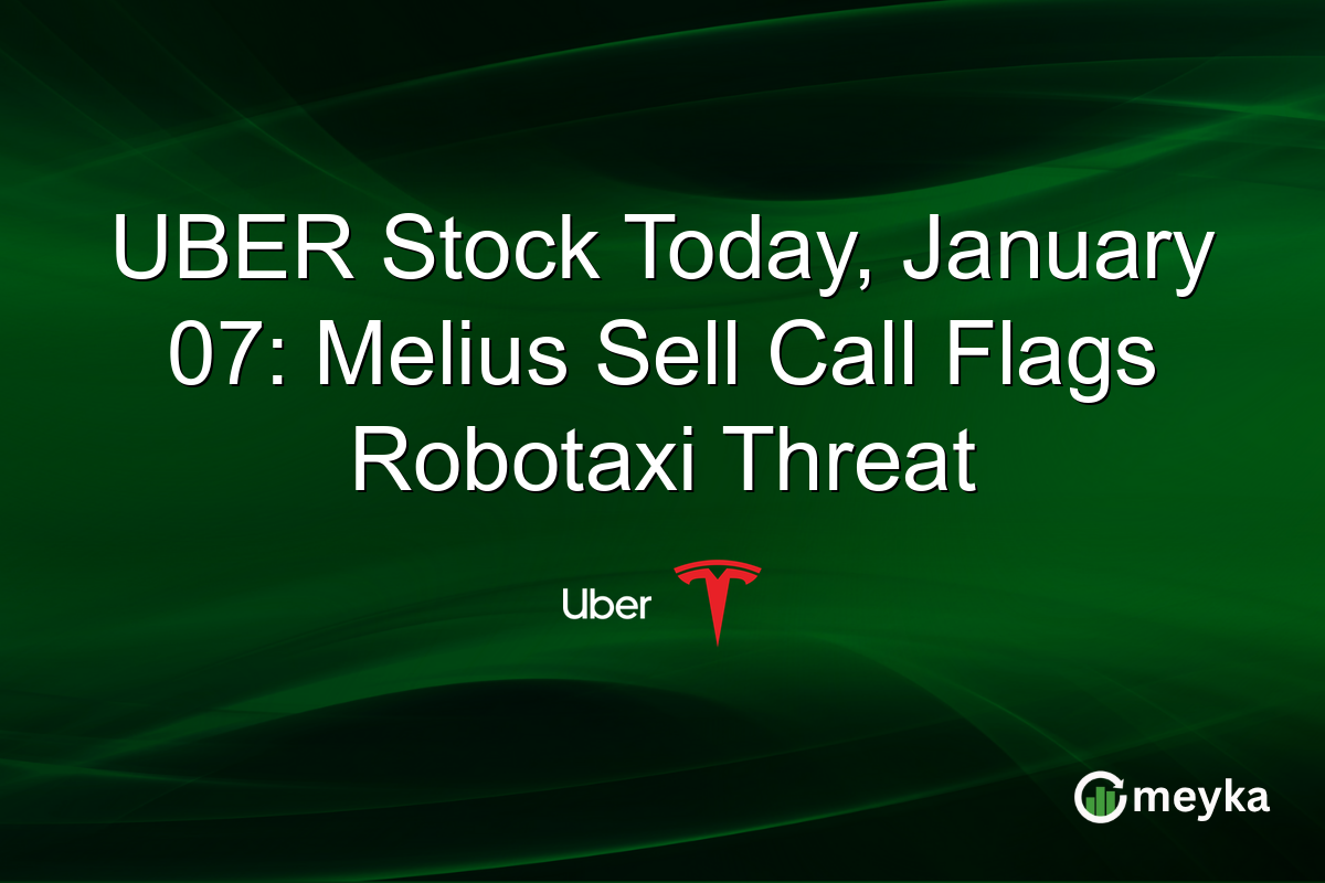 UBER Stock Today, January 07: Melius Sell Call Flags Robotaxi Threat
