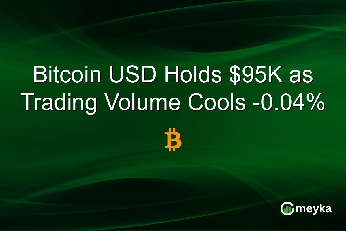 Bitcoin USD Holds $95K as Trading Volume Cools -0.04%