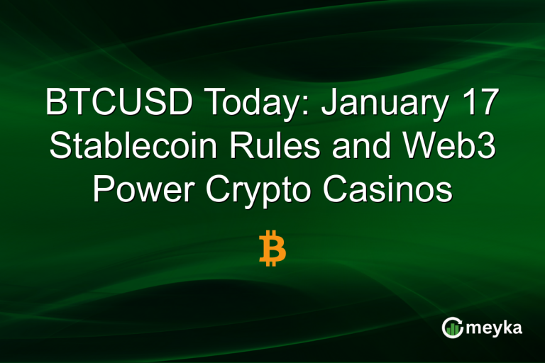 BTCUSD Today: January 17 Stablecoin Rules and Web3 Power Crypto Casinos