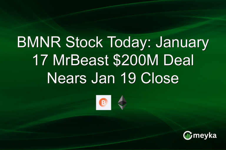 BMNR Stock Today: January 17 MrBeast $200M Deal Nears Jan 19 Close